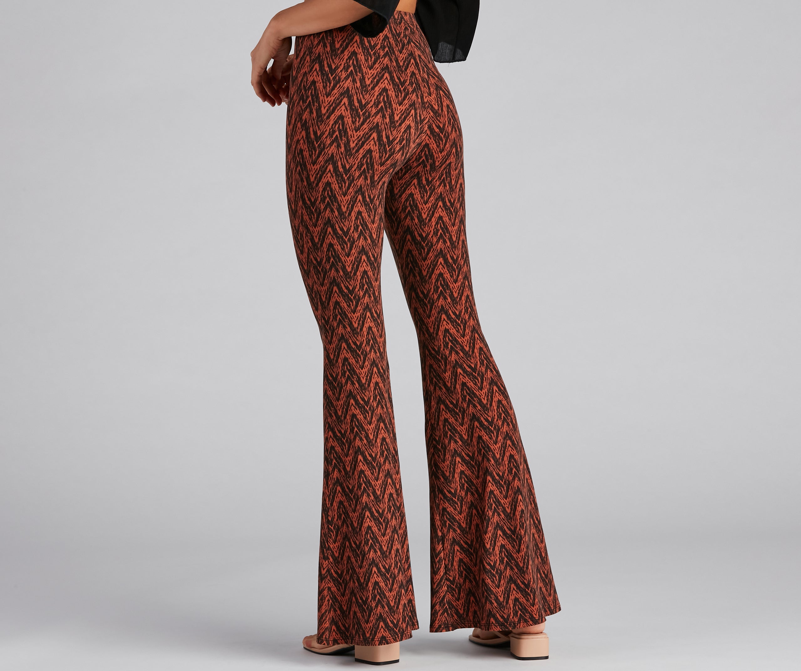 Chevron Chills Flare Pants