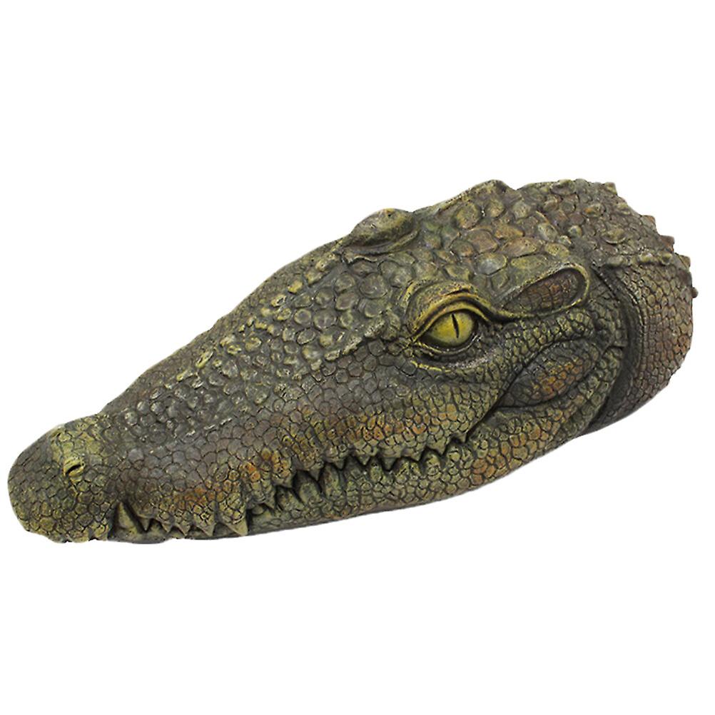 Floating Crocodile Head Fake Crocodile Head Vivid Crocodile Head Figurine Pool Crocodile Head Decor