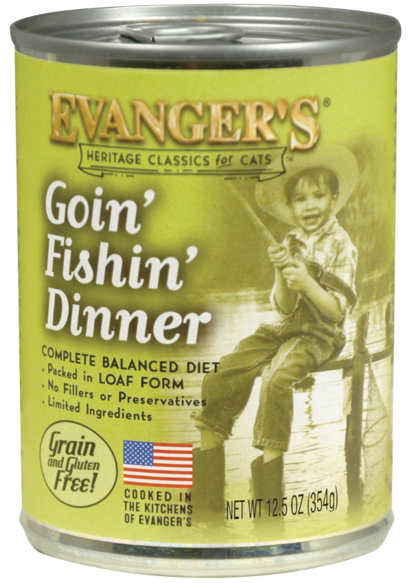 Evanger's Heritage Classic Goin' Fishin' Dinner Wet Cat Food - 12.5 Oz.