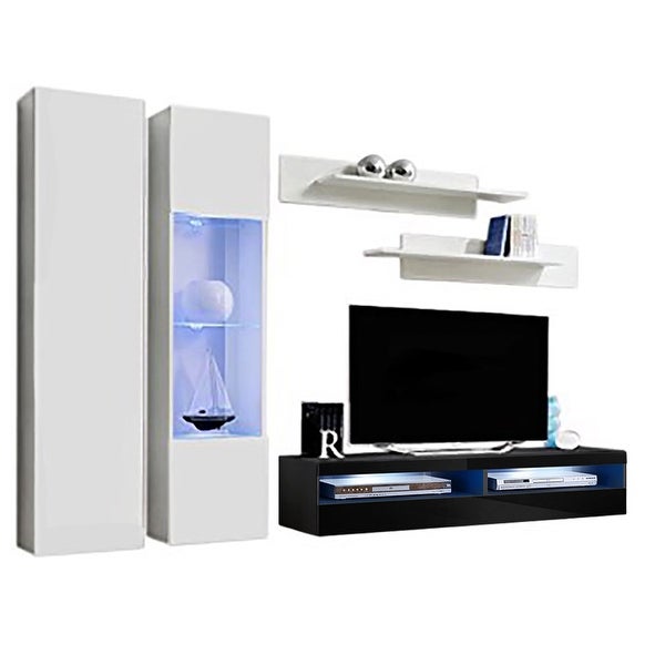 Fly A5 35TV Wall Mounted Floating Modern Entertainment Center