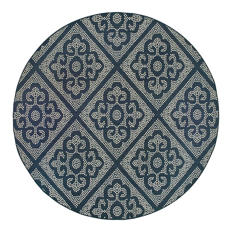 StyleHaven Mainland Medallion Panel Indoor Outdoor Rug