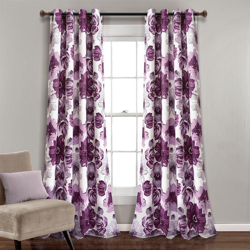 Lush Decor Leah Room Darkening Window Curtains Set