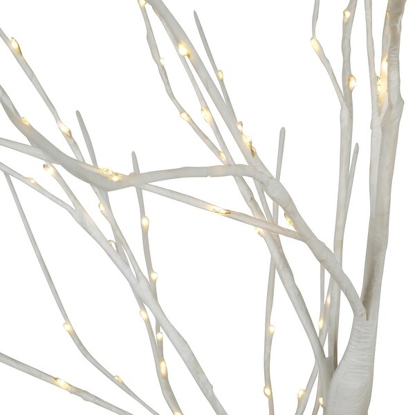 5 FT Copper Wire Birch Tree With 268 Warm White LEDs