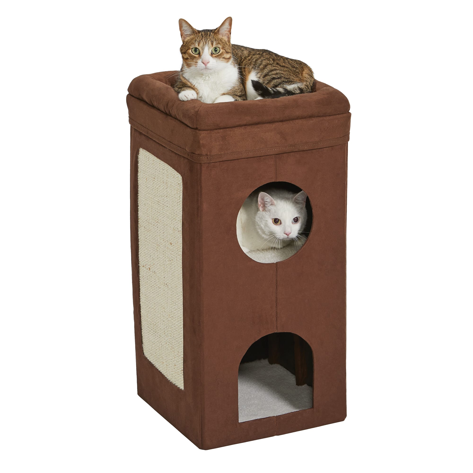 MIDWEST Curious Suede Cat Condo， 3.39