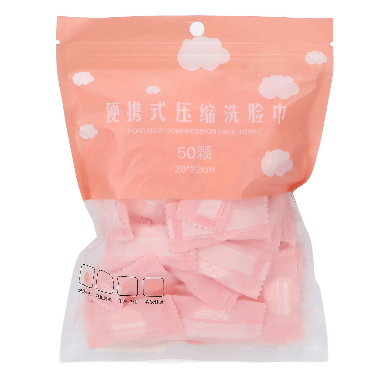 50pcs Disposable Compressed Face Towel Compressed Cotton Washcloth For Household Beauty Salon