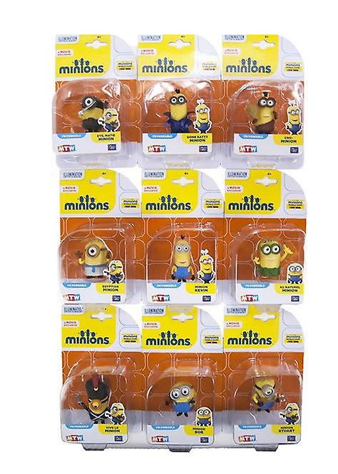 2-Pack Minions Figures With Bendable Hands 5-8cm Retail Package