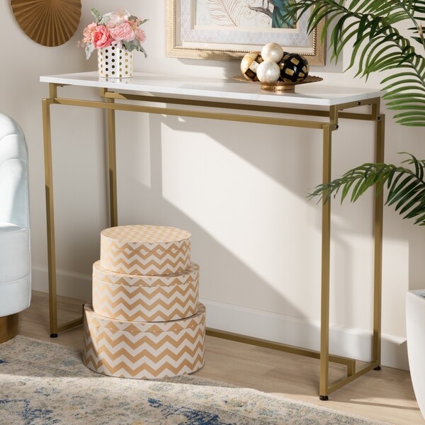 Silver Orchid Coleman Modern and Contemporary Console Table