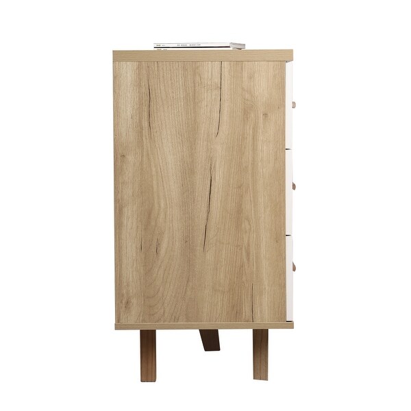 Modern Wood Dresser Bedroom Storage Cabinet with 9 Drawers - - 36898574