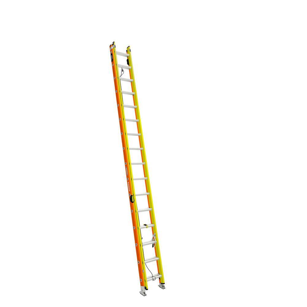 Werner 32 ft. GlideSafe Fiberglass Extension Ladder 300 lbs. Load Capacity Type IA Duty Rating T6232-2GS