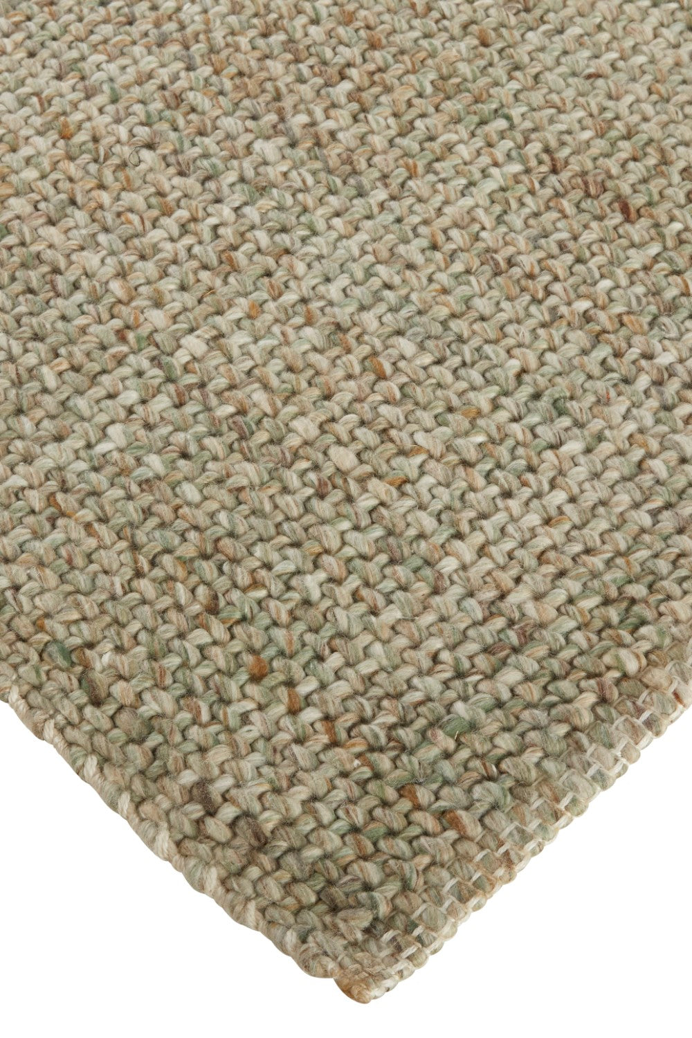 Siona Handwoven Solid Color Olive/Sage Green Rug