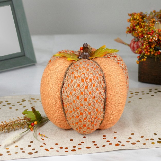 Orange Autumn Harvest Thanksgiving Table Top Pumpkin