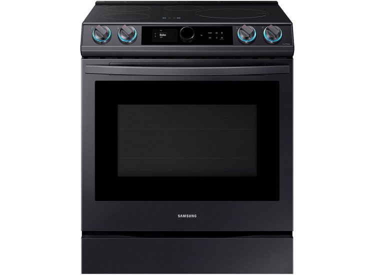  ADA 6.3 Cu. Ft. Fingerprint Resistant Black Stainless Steel Smart Slide-In Induction Range With Smart Dial and Air Fry