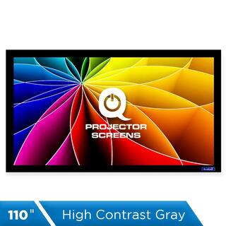 QualGear Fixed Frame Projector Screen - 16:9 110 in. High Contrast Gray 0.9 Gain QG-PS-FF6-169-110-G