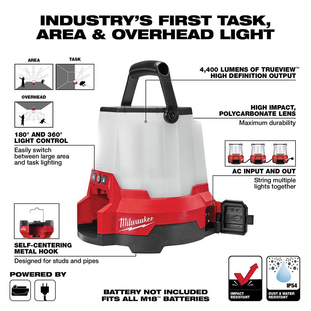 Milwaukee M18 RADIUS LED Compact Site Light 2145-20 from Milwaukee