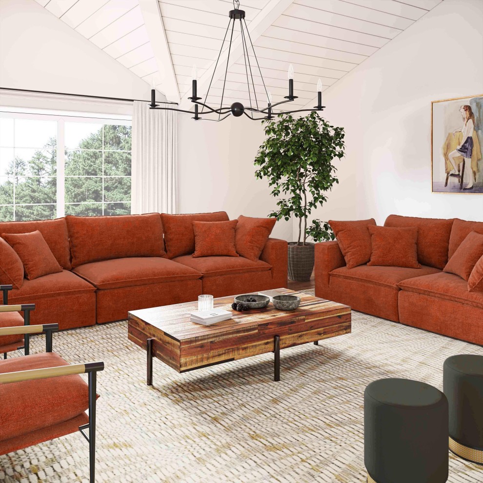 Cali Modular Loveseat   Contemporary   Loveseats   by TOV Furniture  Houzz