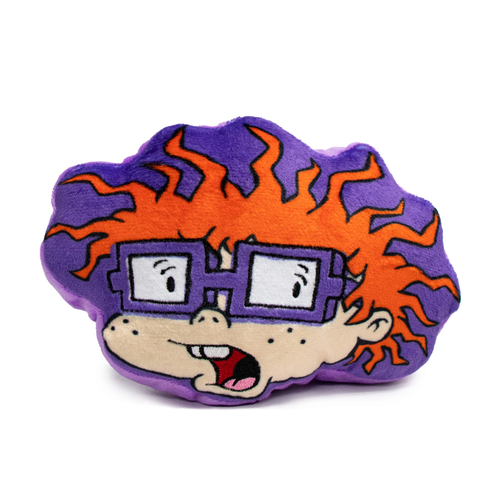 BUCKLE-DOWN Nickelodeon Rugrats Chuckie Face Plush Squeaker Dog Toy， Small