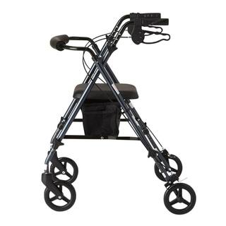 Medline Freedom Ultra-Light Folding 4-Wheel Rollator in Smokey Blue MDS86825SLB