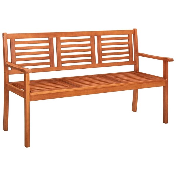 3-Seater Garden Bench with Cushion 59.1