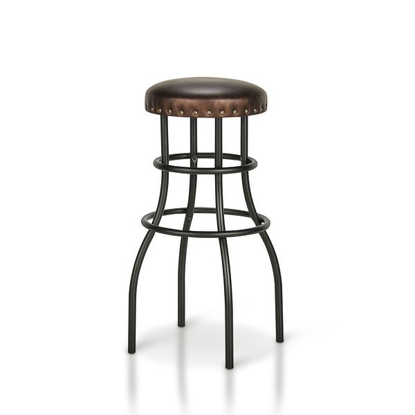 Furniture of America Vigo Rustic Bronze Counter Height Barstool