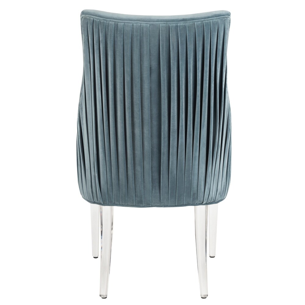 SAFAVIEH Couture De Luca Acrylic Leg Side Chair   Seafoam   22\