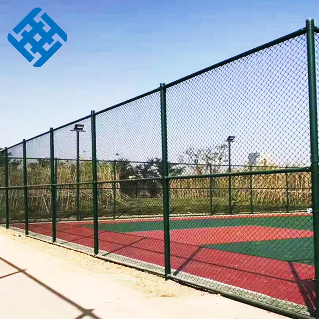 factory price supply Anping Galvanized PVC Wire 6ft 8ft Used Chain Link Fence For Sale