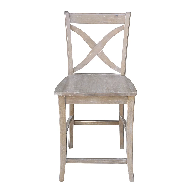 International Concepts Cosmo Crossback Wood Counter Stool