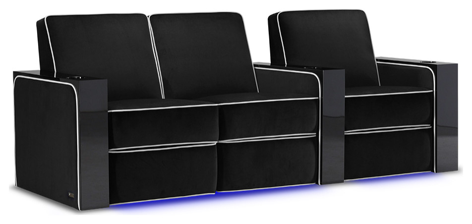 Valencia Naples Elegance Premium Velour Home Theater Seating   Modern   Theater Seating   by E VISION INTL INC.  Houzz