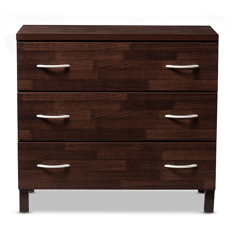 Baxton Studio Maison 3-Drawer Dresser