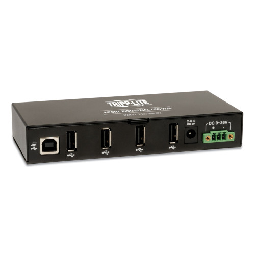 Tripp Lite USB 2.0 Mini Hub， 4 Ports， Black (U223004IND)