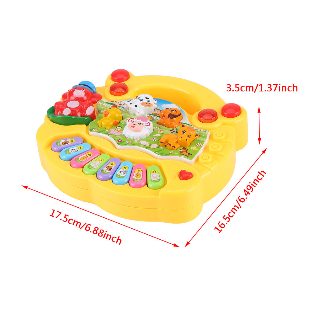 EECOO Baby Musical Educational Piano Toy Animal Farm Developmental Music Toys Kids Children Gifts Animal Sound Music Toy Kids Piano Toy