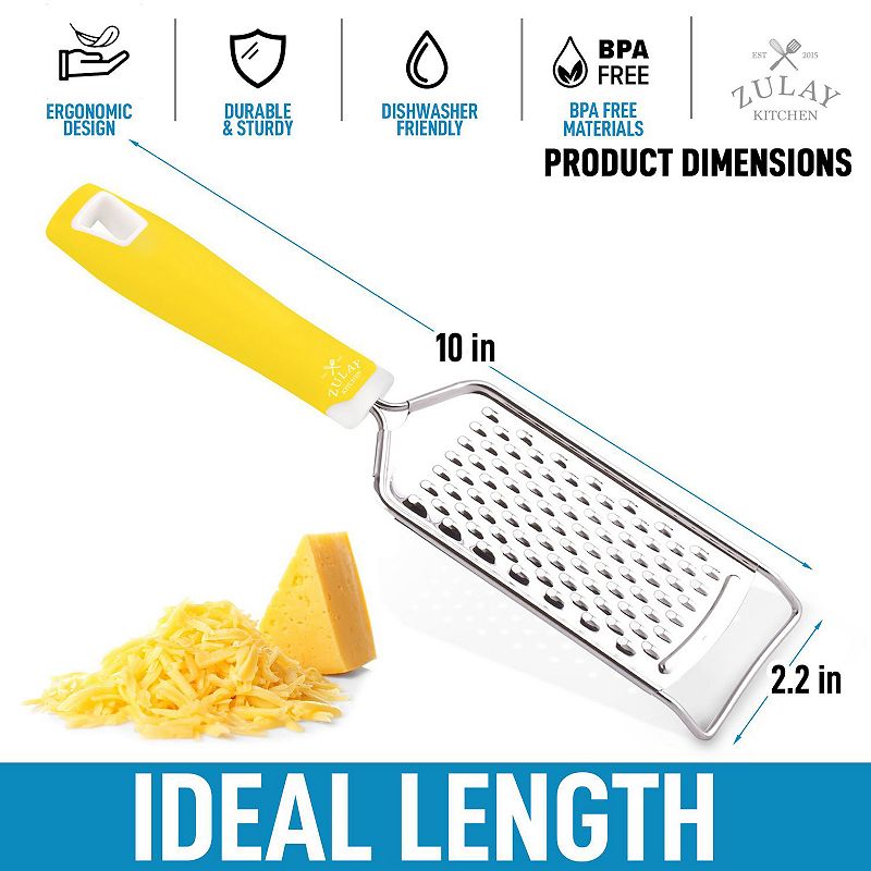 Professional Stainless Steel Flat Handheld Cheese Grater