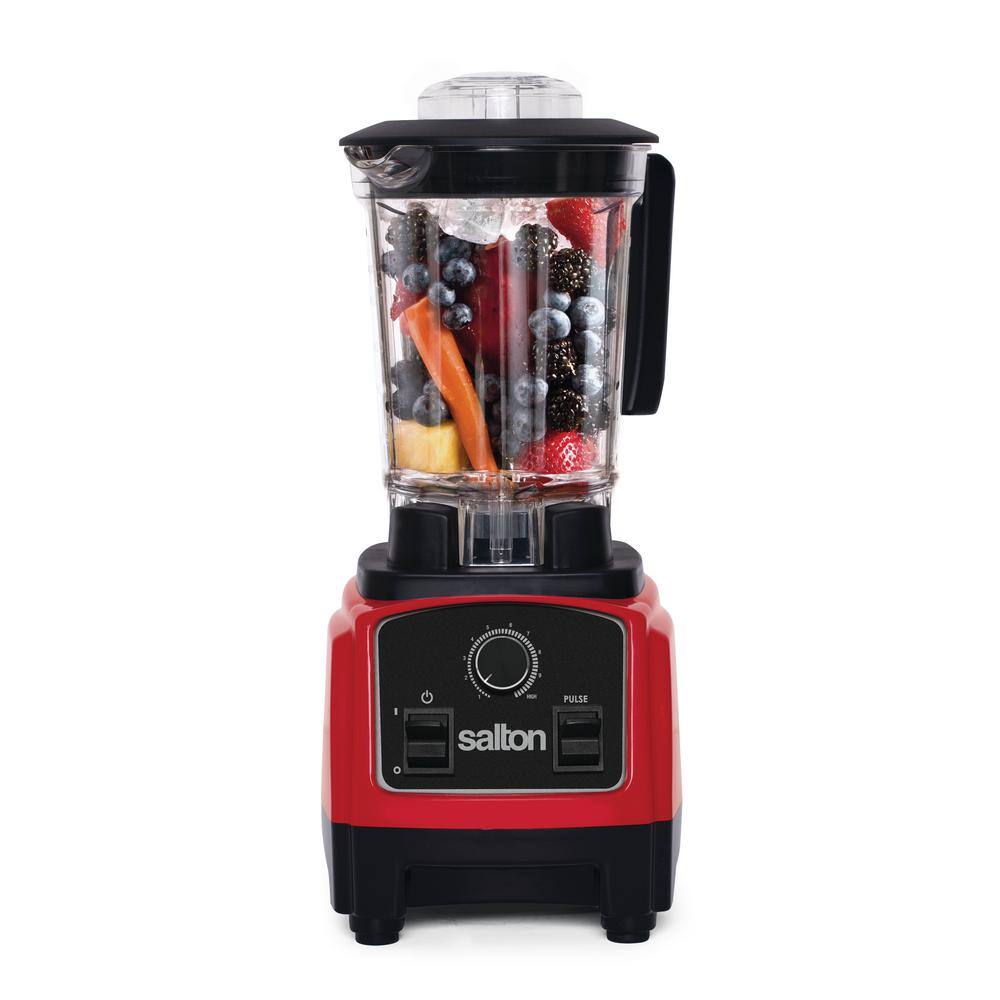 Salton 40.5 oz. 50-Speed Compact Harley Pasternak Red with Stainless Steel Blades Countertop Power Blender BL1638R