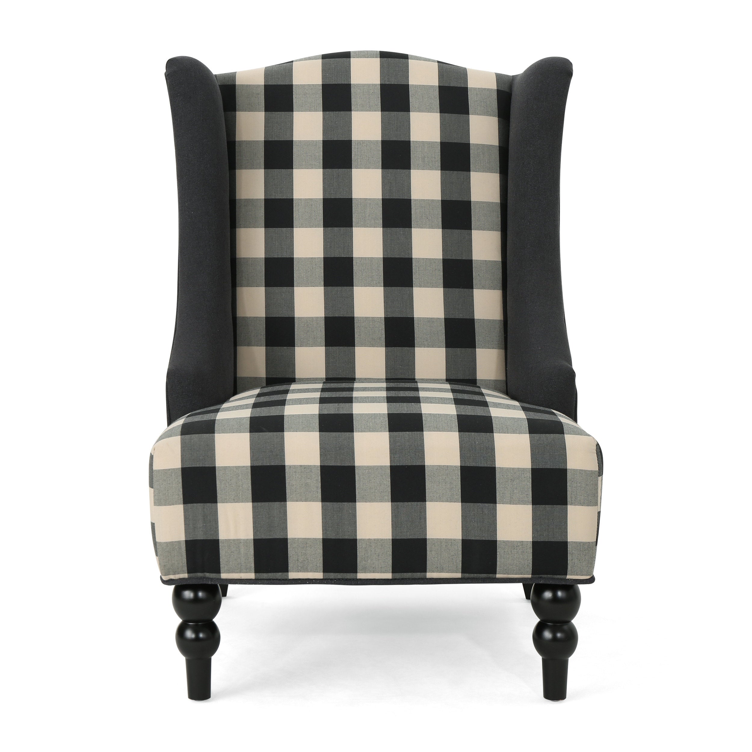 Alonso Wingback Fabric Club Chair