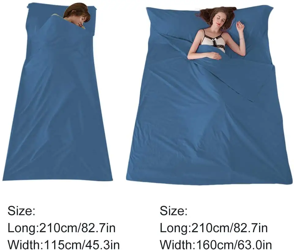 Woqi 100% cotton travel/hotel sleeping bag liner