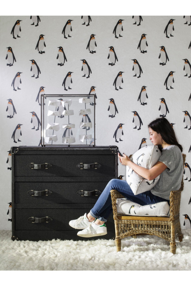 Charcoal Gray Wool Chest of Drawers  Andrew Martin Howard Mackenzie   Contemporary   Accent Chests And Cabinets   by Oroa   Distinctive Furniture  Houzz