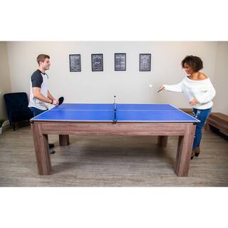 Hathaway Driftwood 7 ft. Air Hockey Table Combo Set with Benches BG1137H