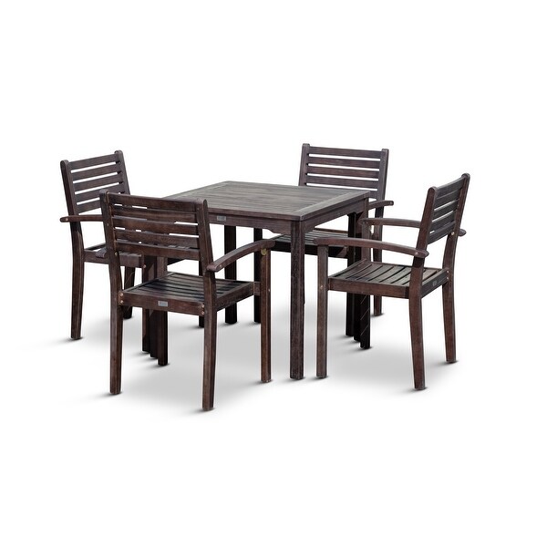 DTY Outdoor Living Leadville 5Piece Eucalyptus Dining Set