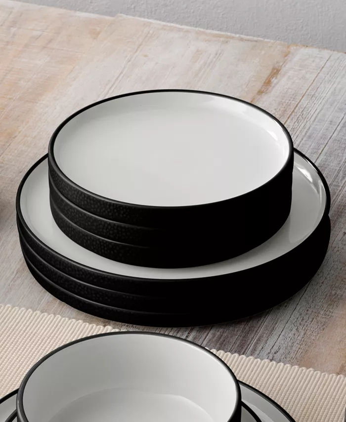 Noritake Colortex Stone Stax Dinner Plates Set of 4