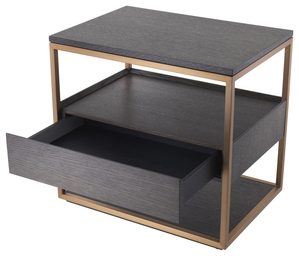 Retro Wood Side Table  Eichholtz Parker   Contemporary   Side Tables And End Tables   by Oroa   Distinctive Furniture  Houzz