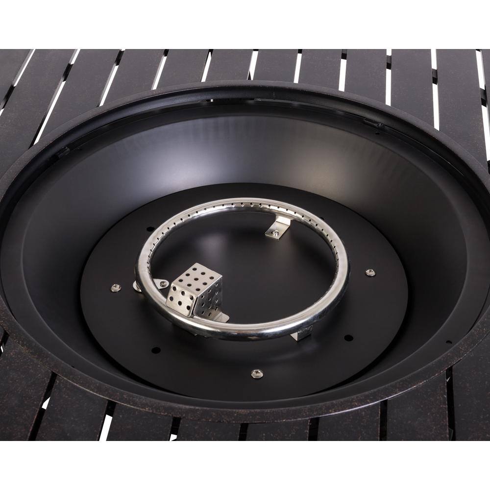 Fire Sense Grand Cooper 44 in. Round Aluminum Gas Fire Pit 61832