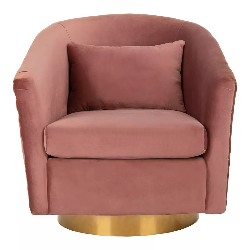 Safavieh Clara Quilted Swivel Tub Chair