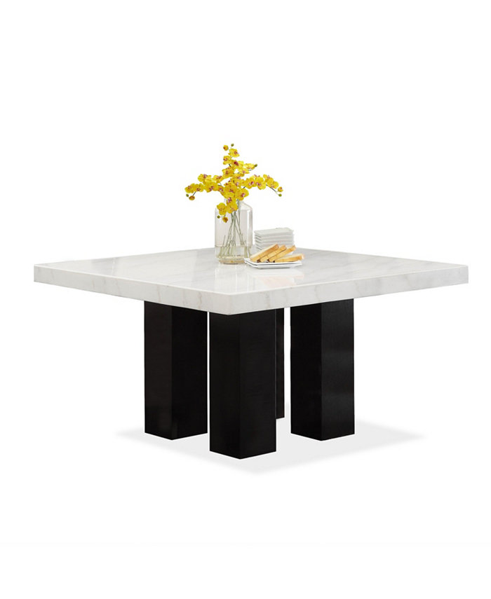 Furniture Camila 54 Square Marble Dining Table