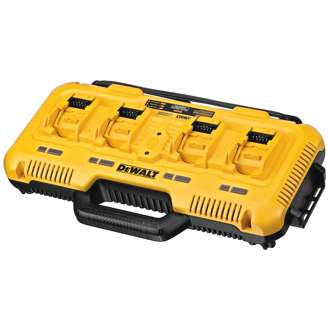 DEWALT 20V MAX Battery Chargers， 4-Port， Rapid Charge (DCB104) ， Black