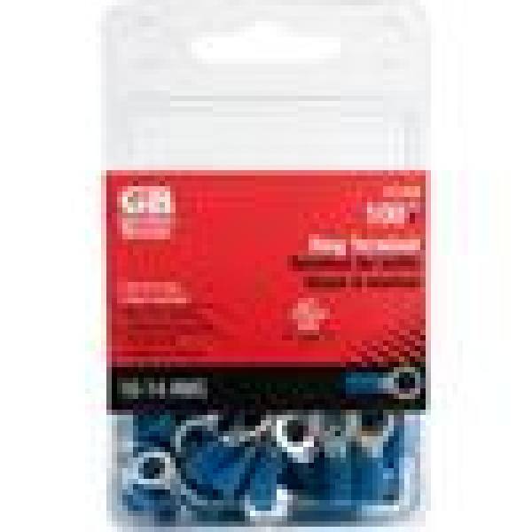 Gardner Bender 16-14 AWG Ring Terminal Stud Size 8-10 Blue 100-Pack (Case of 5) 10-104