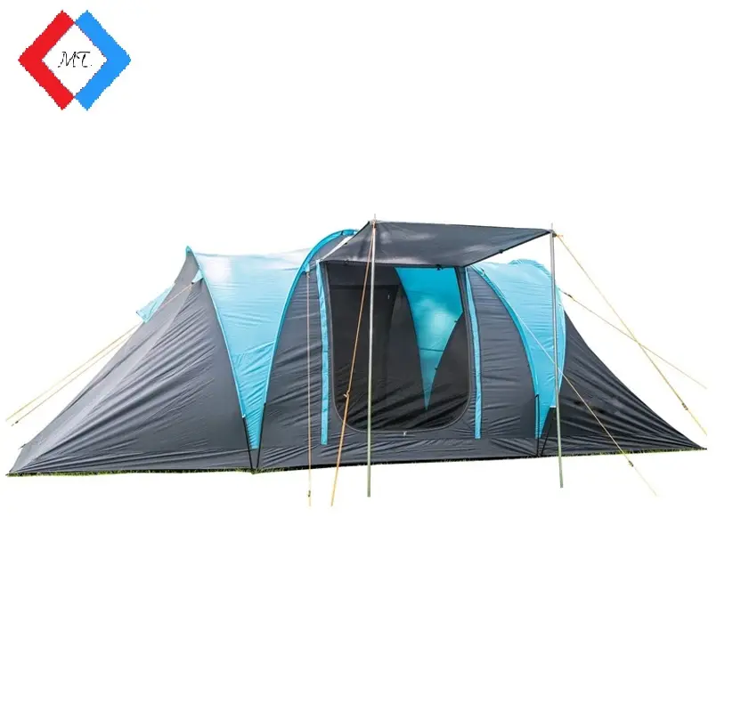 Custom Wholesale 6 Person 2 Room Adult Family Size Big Camping Tent Manufacturer