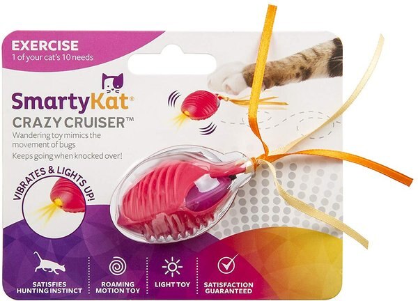 SmartyKat Crazy Cruiser Rumble Bug Electronic Cat Toy