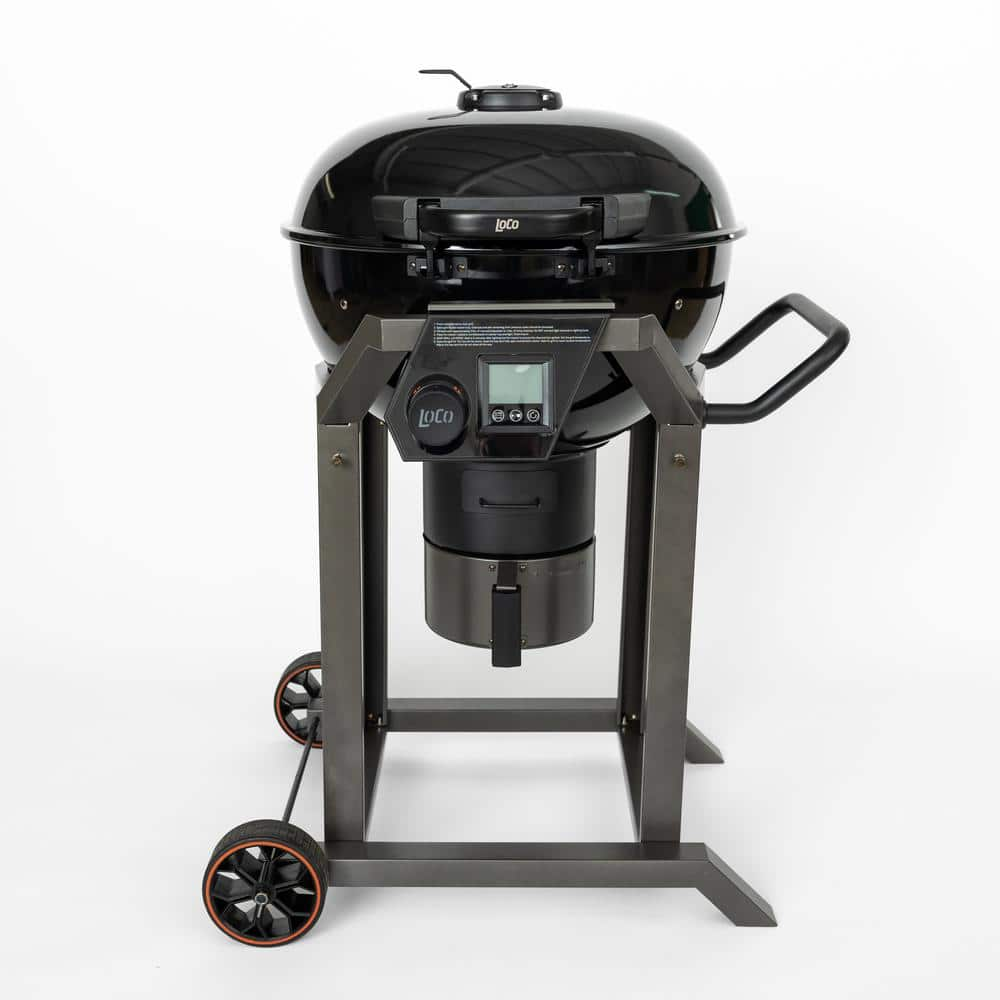 LOCO 22 in. SmartTemp Kettle Charcoal Grill in Black with Stand 2023060113