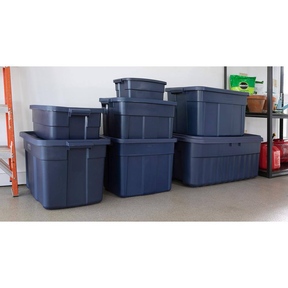 Rubbermaid Roughneck 10 Gal. Rugged Stackable Storage Tote Container (6-Pack) RMRT100015-6pack