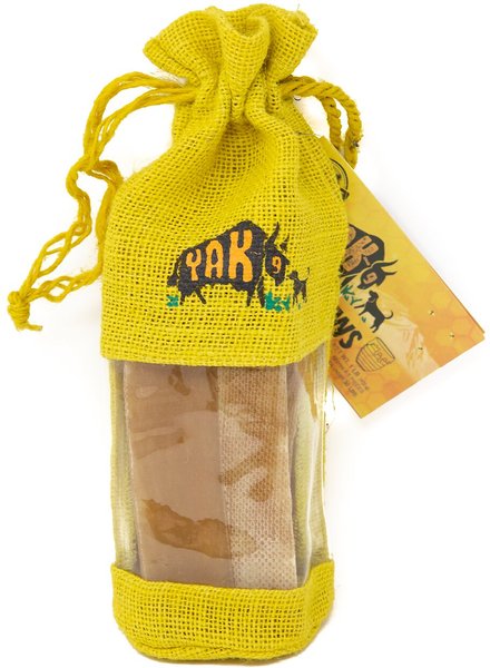 Yak9 Chews Honey Yak Chew Dog Treats， 4 count， Small