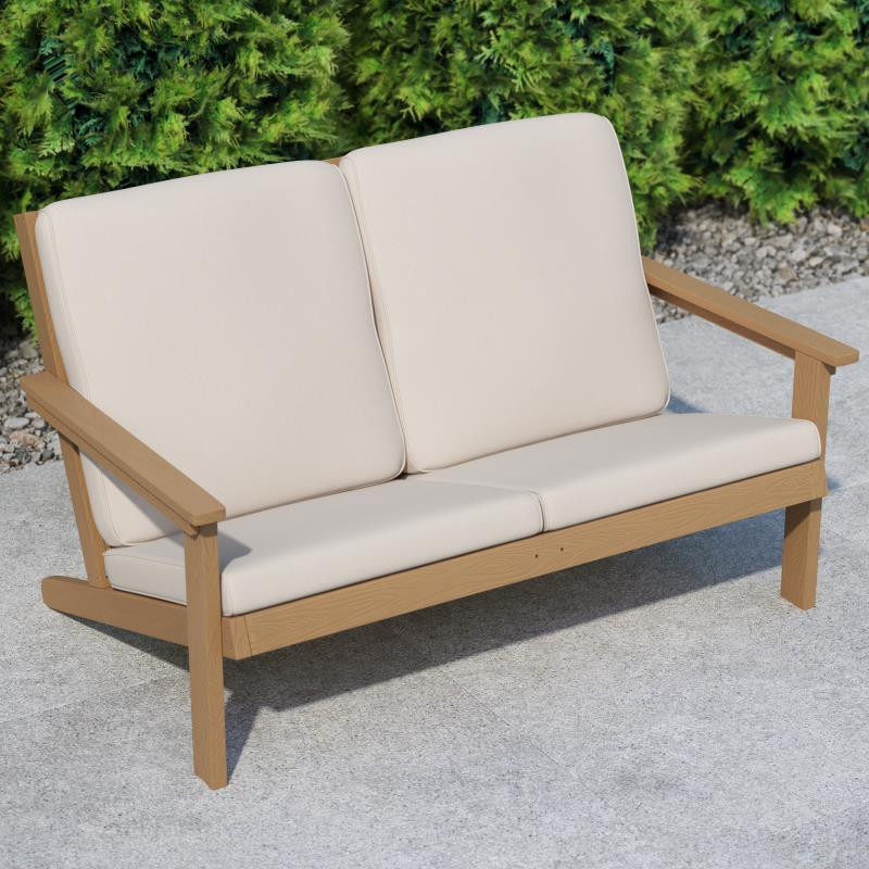 Brown/Cream Loveseat Cushions   Transitional   Outdoor Loveseats   by clickhere2shop  Houzz